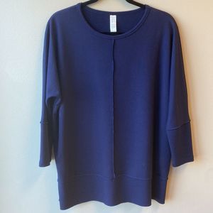 SPANX Navy Blue Sweatshirt